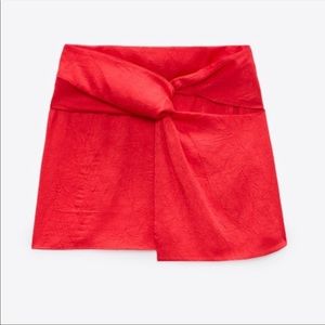 NWT Zara knot front skirt